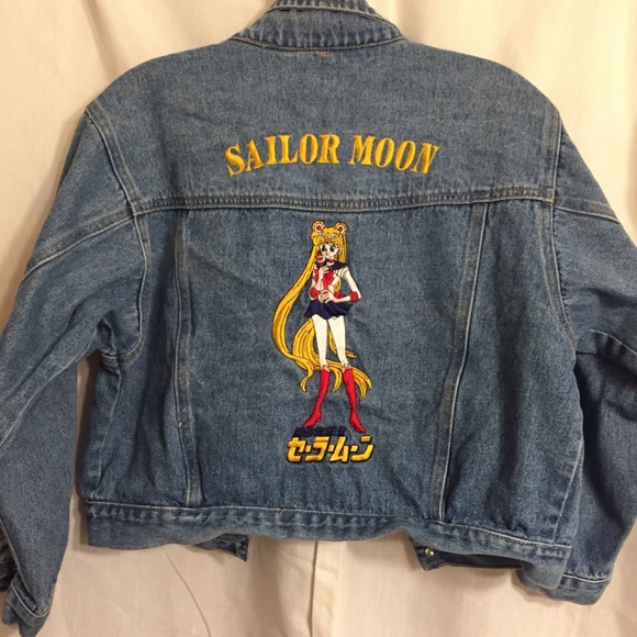 sailor moon jean jacket